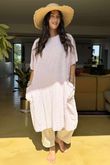 Made in Italy Milo Cotton Slouch Sac Dress Rosewater
